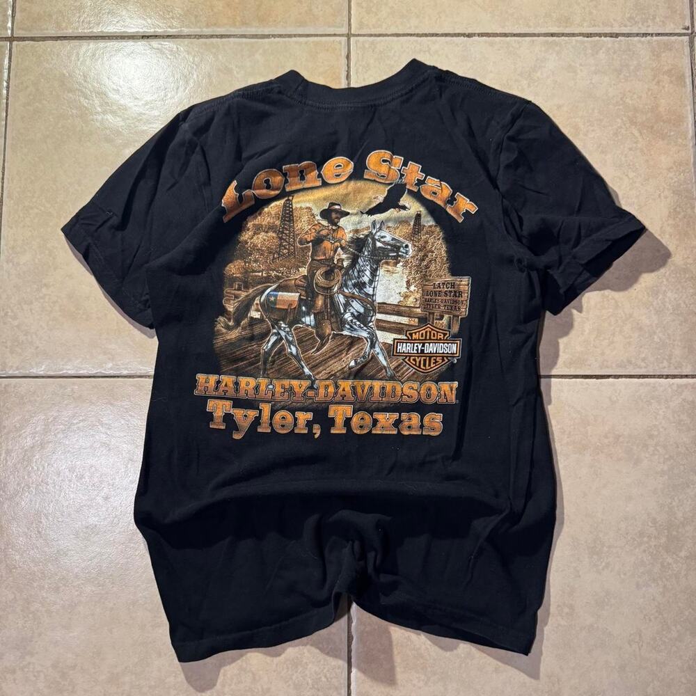 Vintage y2k harley davidson lone star  tee Size M in Mens